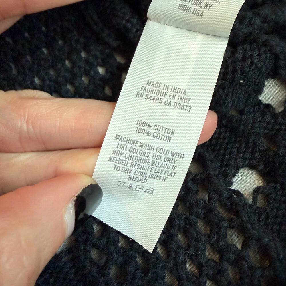 Aerie Black, Crochet, Halter, Midi Dress- L - Picture 5 of 9
